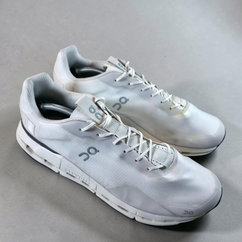On Cloudnova Form Men's Size 14 White Running Shoes Sneakers *Cosmetic Flaws*
